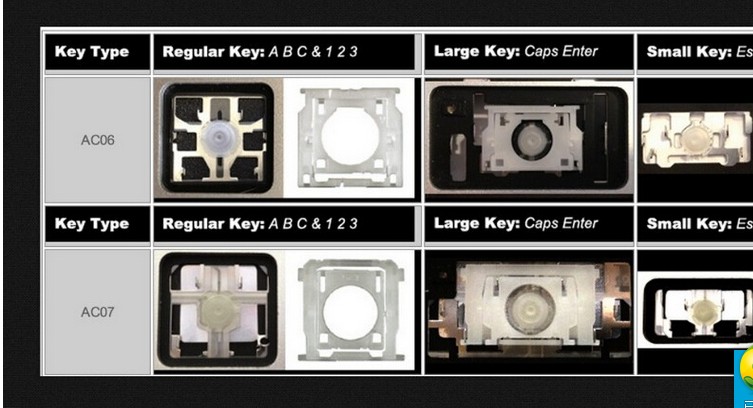 苹果笔记本Macbook ProA1465 A1466 A1502 A1398按键键帽支架卡扣 - 图1