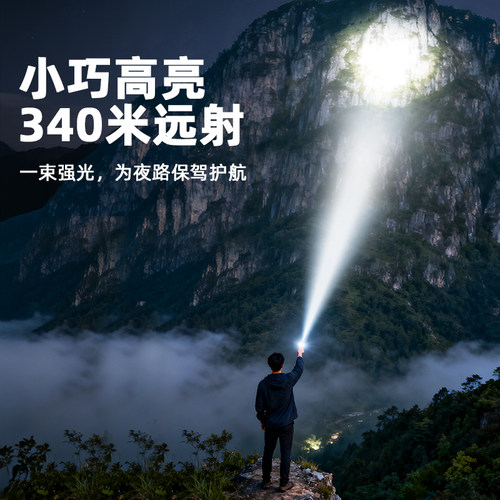 神火户外照明灯led手电筒营地帐篷灯露营便携充电超长续航野营灯 - 图1