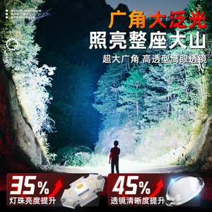 神火强光手电筒超亮登山户外变焦超长续航大容量led充电2026新款