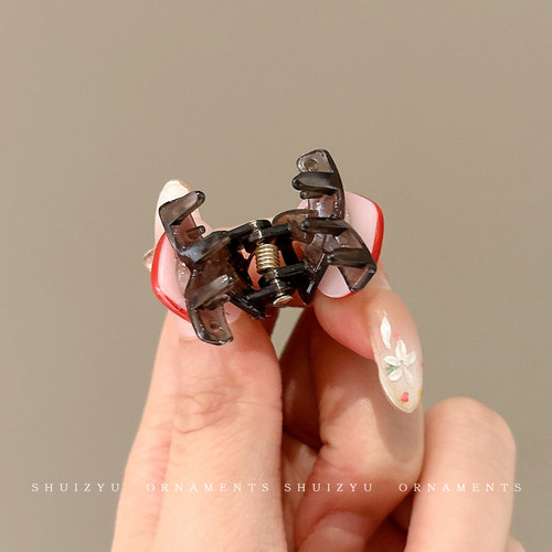 亚克力小爱心AB面抓夹女高级感公主头发夹前额刘海夹碎发夹子发饰 - 图3