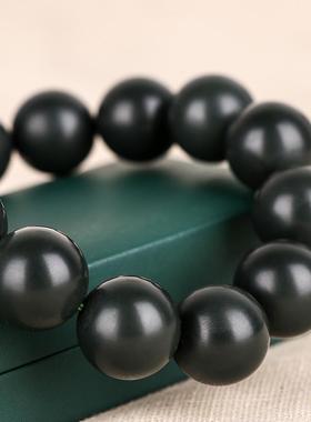 和田玉塔青青玉一细料圆珠玉手串