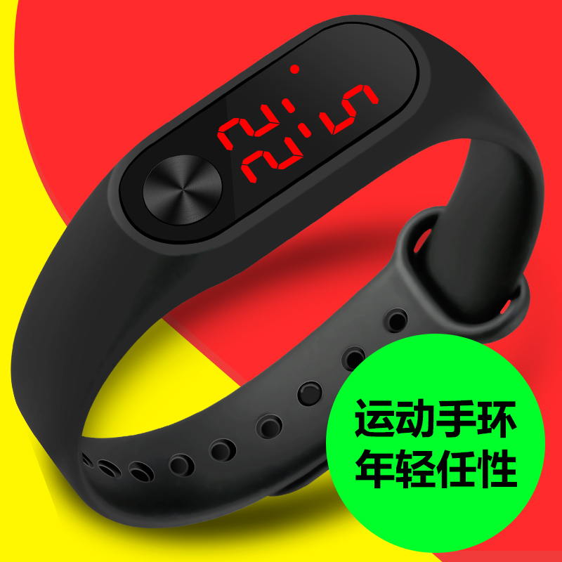 非智能触屏儿童手表男女孩学生情侣手环表夜光防水电子表一对 LED 非智能触屏儿童手表男女孩学生情侣手环表夜光防水电子表一对 LED