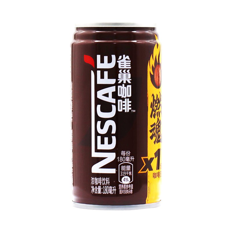 雀巢燃魂咖啡浓咖啡饮料伴侣丝滑Nestle罐装180ml*24罐装饮品-图0