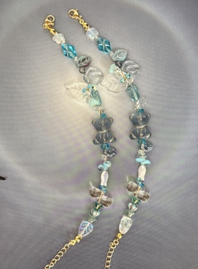 熊熊先生 串珠手链 捷克珠手链 串珠手链 动物手链 可爱童趣