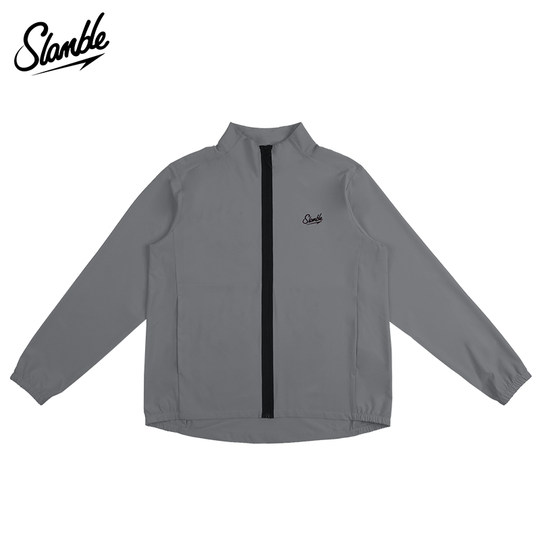 Slamble thin zipper stand collar jacket coach uniform