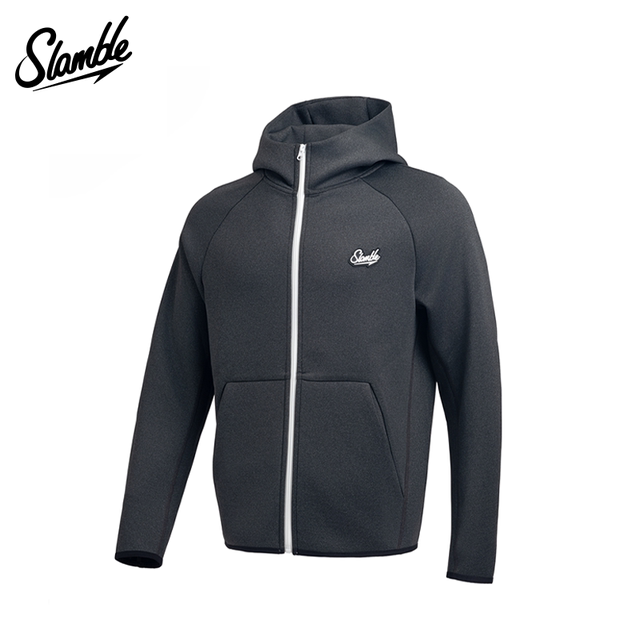 SLAMBLE air dust hooded sweatshirt zipper