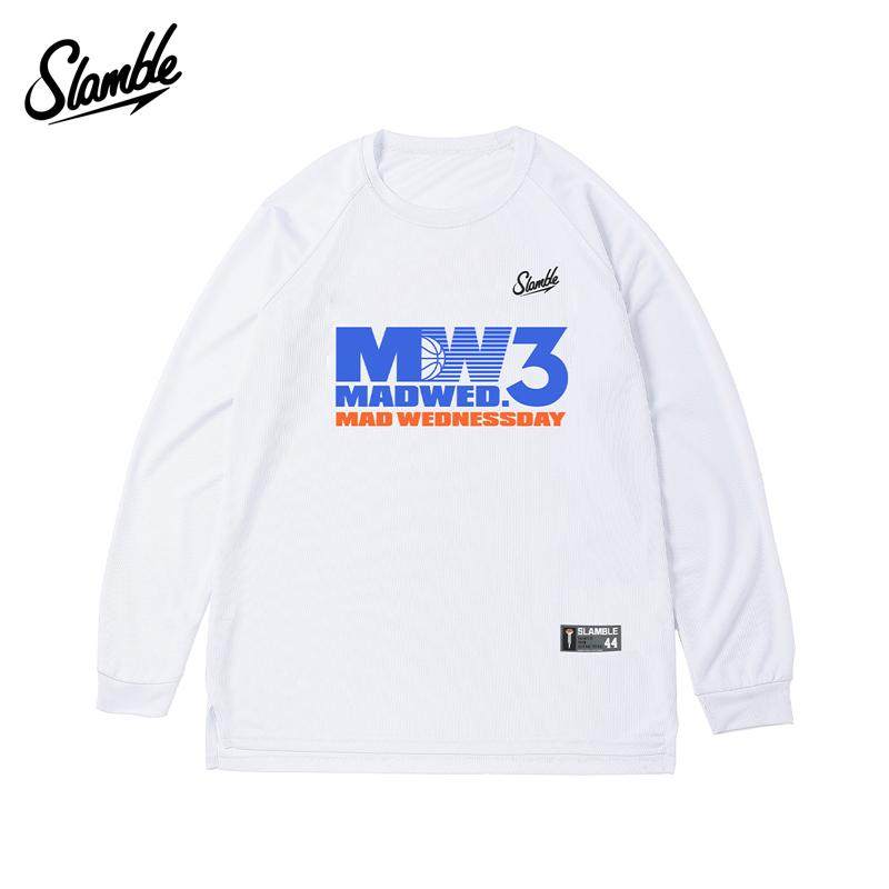 SLAMBLE 联名疯狂星期三 运动长袖T恤男女速干衣投篮服健身衣新款,淘宝优惠券,粉丝福利购,淘宝优惠卷