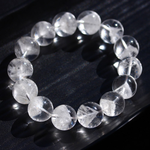 天然聚宝盆白幽灵手串 千层山金字塔手串男女情侣水晶手链礼物 - 图0