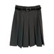 Hip-covering I-shaped pleated skirt extended skirt