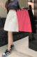 A-line hip-covering mid skirt covering hips student denim skirt