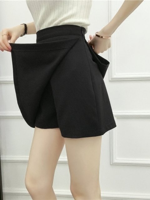 Large size short high-waisted fat crotch-covering spring and summer skirt