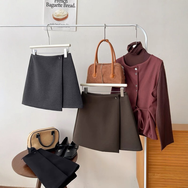 不规则毛呢半身裙女秋冬大码高腰显瘦梨形身材小个子a字包臀短裙,淘宝优惠券,粉丝福利购,淘宝优惠卷