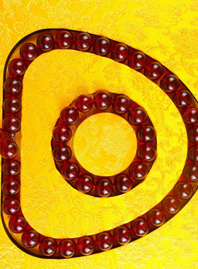 精品缅甸高冰红翡翠珠串老坑冰种翠玉料玉珠子项链男女款佛珠颈饰