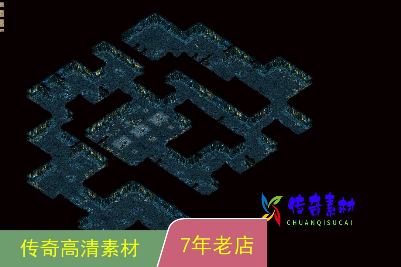 传奇地图素材套图寒冰地宫1-6层高清套图6张传奇一条龙