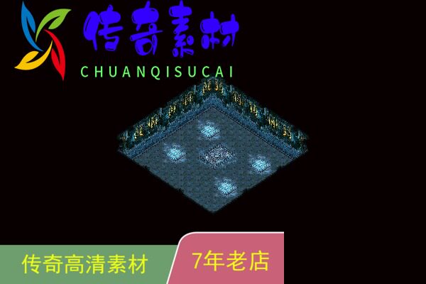 传奇地图素材套图寒冰地宫1-6层高清套图6张传奇一条龙