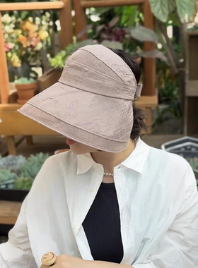 夏季防紫外线大檐灯罩防晒帽子女