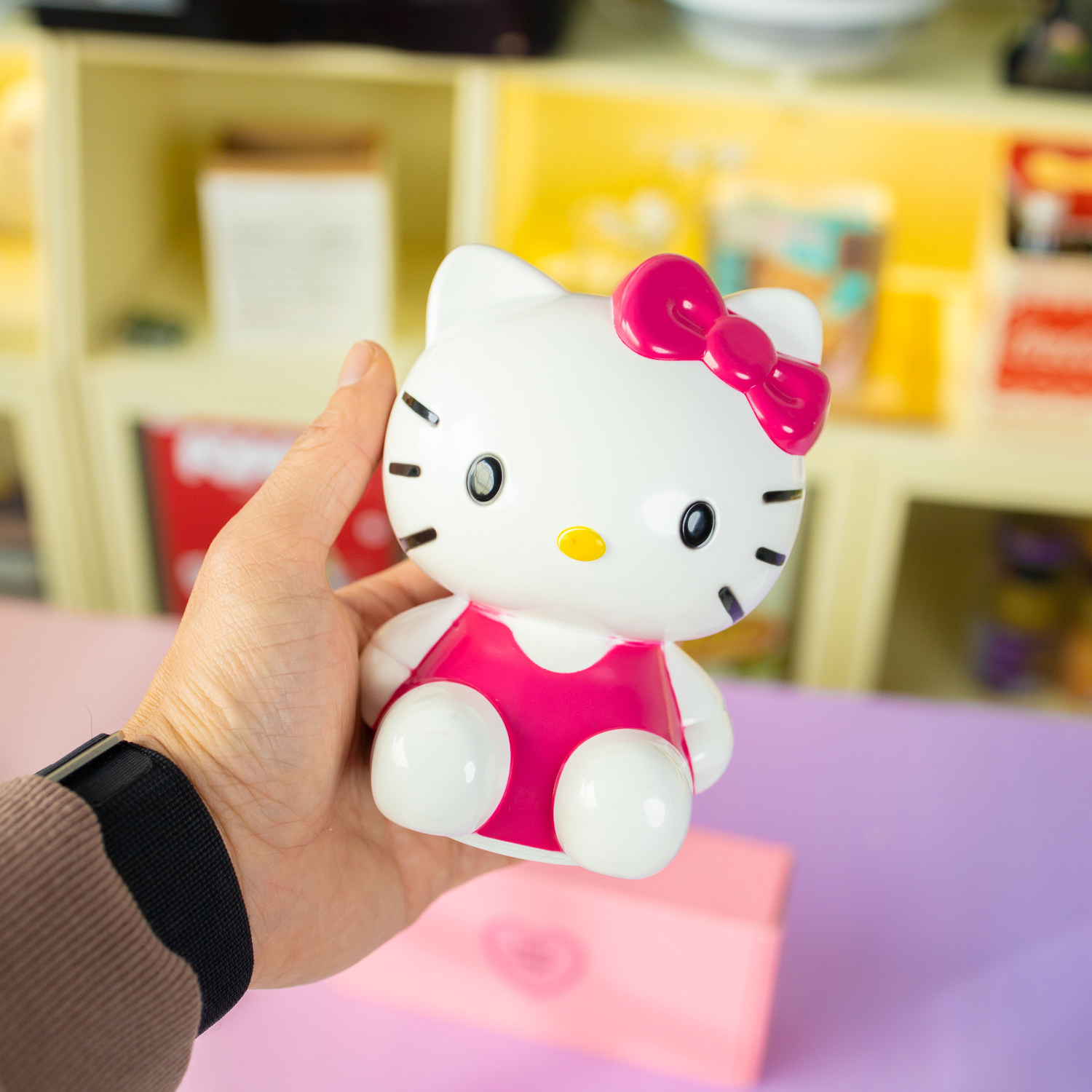 可爱正版hellokitty猫棒棒糖加存钱罐储钱箱凯蒂猫收藏零食品水果,淘宝优惠券,粉丝福利购,淘宝优惠卷