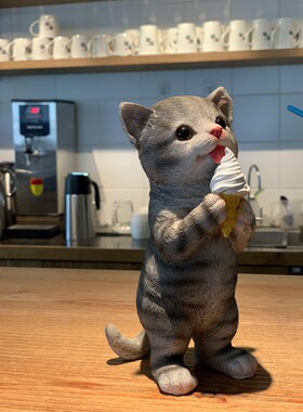 可爱小猫客厅房间卧室桌面摆件