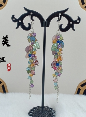 原创设计手工串珠耳环女小众高级感气质耳饰2026新款爆款耳坠