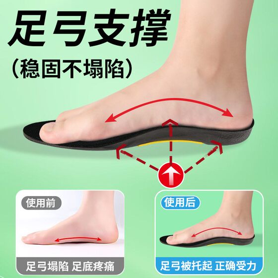 Arch-supporting insoles are shock-absorbing and anti-odor