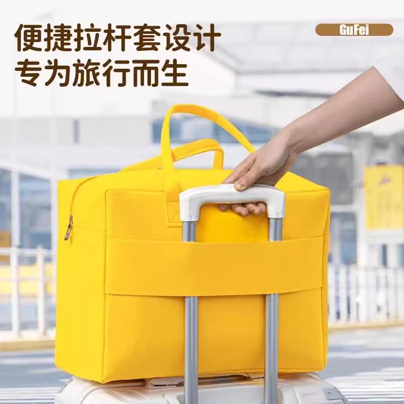 卡通包旅行包收纳手提包大容量儿童行李袋拉杆箱行李包毛毡包轻便 - 图1
