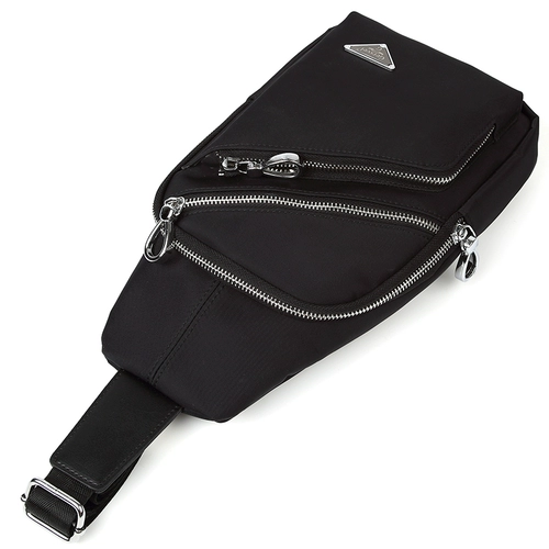 Нагрудная сумка, трендовая тканевая сумка на одно плечо, вместительный и большой рюкзак, в корейском стиле, ткань оксфорд