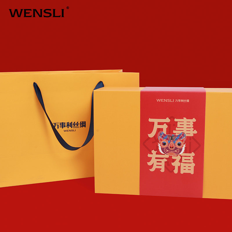 万事利2022冬季新品新年礼组合围巾 万事利围巾/丝巾/披肩