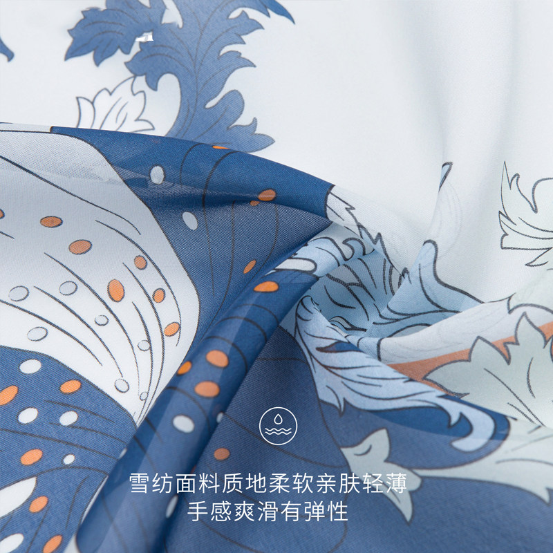 万事利春秋新品真丝丝巾雪纺长巾妈妈礼物围巾桑蚕丝披肩女