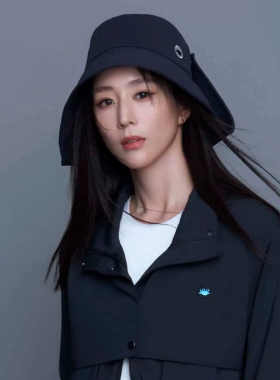 授权店铺HOII/后益夏季新款防晒帽 hosea造型渔夫帽一帽两戴设计