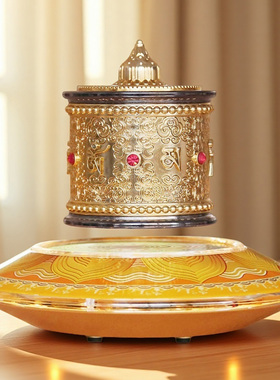 磁悬浮转经轮寺庙禅意装饰品