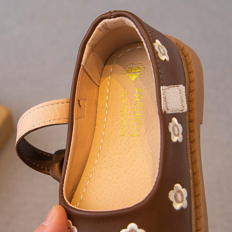 女童皮鞋2024春秋新款儿童鞋子小女孩公主鞋软底豆豆鞋宝宝单鞋潮,淘宝优惠券,粉丝福利购,淘宝优惠卷