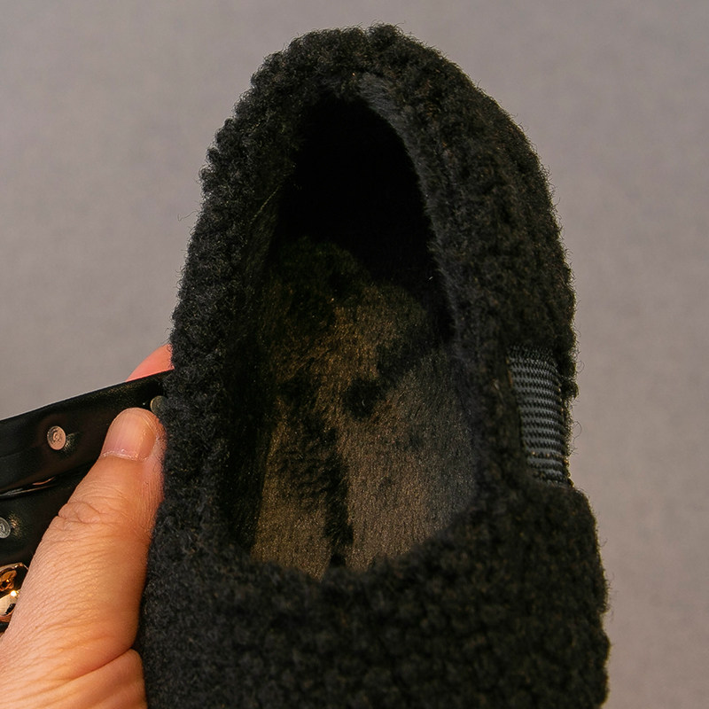 女童毛毛鞋外穿2025冬季新款儿童鞋子二棉加绒豆豆鞋宝宝棉鞋大童,淘宝优惠券,粉丝福利购,淘宝优惠卷