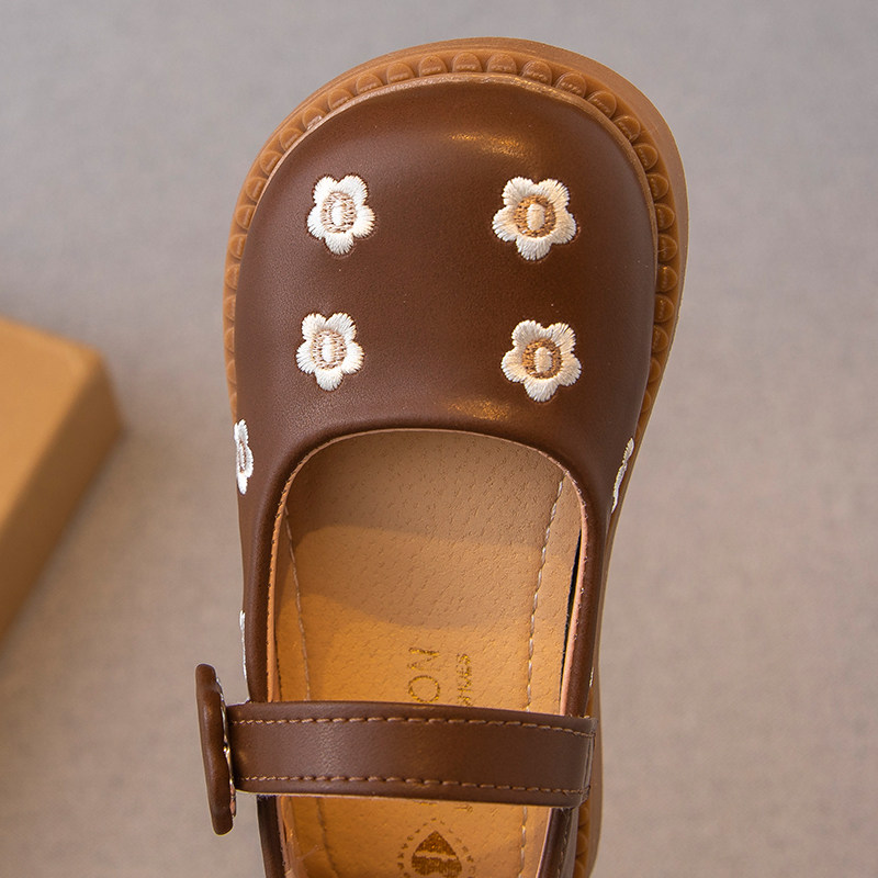 女童皮鞋2024春秋新款儿童鞋子小女孩公主鞋软底豆豆鞋宝宝单鞋潮,淘宝优惠券,粉丝福利购,淘宝优惠卷