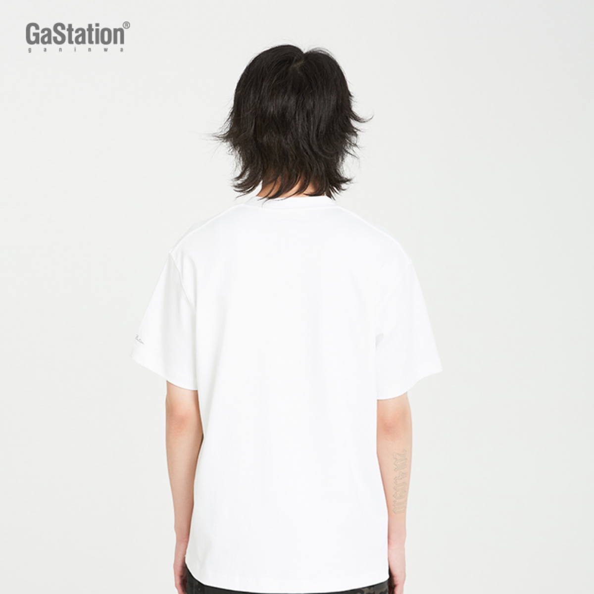 GaStation液氨T恤纯色打底男女同款百搭宽松短袖纯棉 - 图2