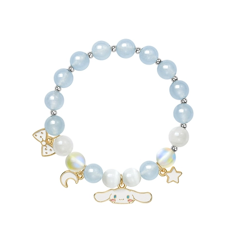 Sanrio, милый браслет с одной бусиной, браслет из кварца, кварц, подарок на день рождения
