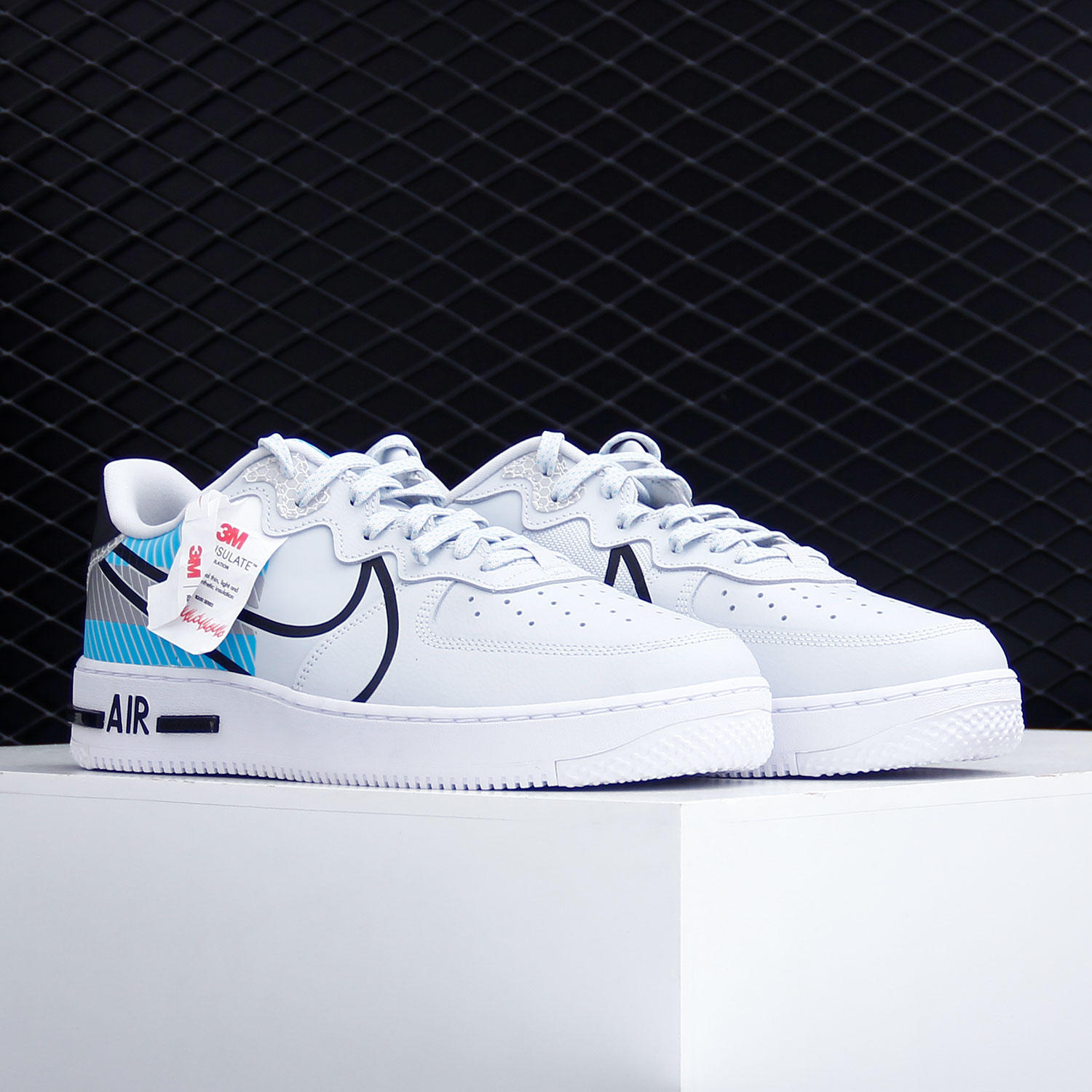 Nike/耐克正品AIR FORCE 1 REACT LX 3M男女休闲运动鞋CT3316-001 - 图1