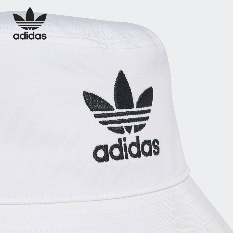 Adidas/阿迪达斯正品 新男女三叶草休闲盆帽运功渔夫帽FQ4641