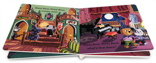 【送音频】Bizzy Bear忙碌的小熊很忙2册绘本Happy Holiday/Christmas Helper/Spooky House 英文原版机关纸板书幼儿童节日认知 - 图1