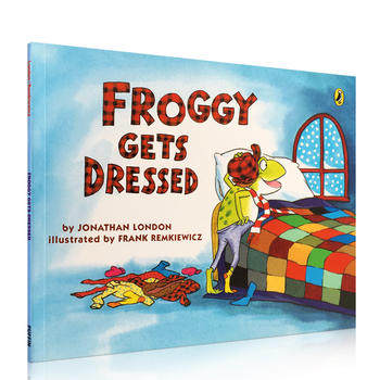 送音频Froggy Gets Dressed100本书单吴敏兰绘本123平装大开小青蛙穿衣服美国百本需读低幼儿英语启蒙英文原版书籍绘本儿童