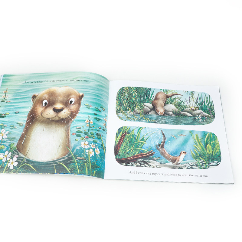 英文原版I'm Oliver the Otter 我是水獭奥利弗 儿童英语艺术插画绘本 平装保护环境精美插图 保护动物2-6岁