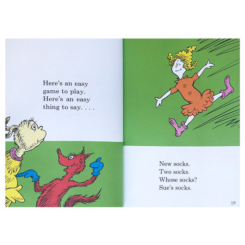 【送音频】英文原版Dr. Seuss Fox in Socks 穿袜子的狐狸苏斯博士系列3-6岁儿童图画故事书亲子趣味英语阅读绘本 廖彩杏推荐书单
