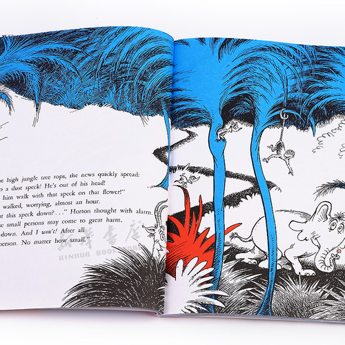 英文原版Horton Hears A Who! 70th Anniversary Edition 苏斯博士霍顿在聆听 英语启蒙早教读物 趣味绘本 韵律语言4-8岁 - 图2