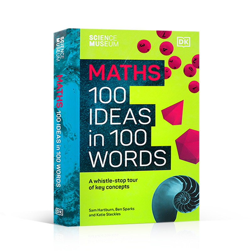 英文原版绘本进口DK The Science Museum 100 Maths Ideas in 100 Words DK科学博物馆 数学的 100 个重要概念科普读物精装10-14岁