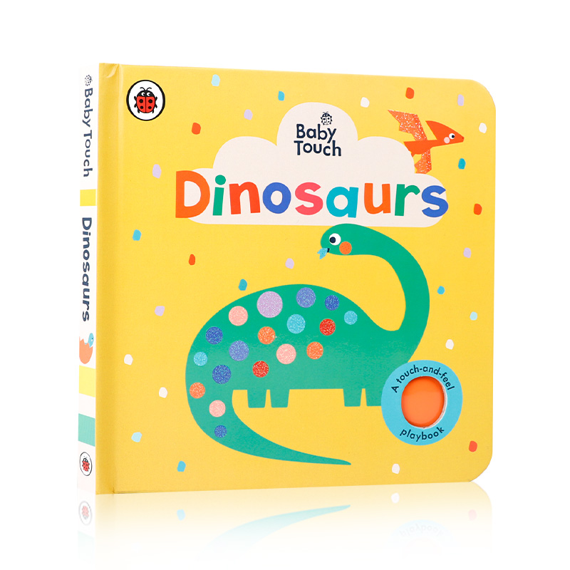 英文原版宝宝触摸书Baby Touch: Dinosaurs A touch-and-feel playbook恐龙 儿触感启蒙绘本亲子互动共读早教书纸板书Ladybird - 图3