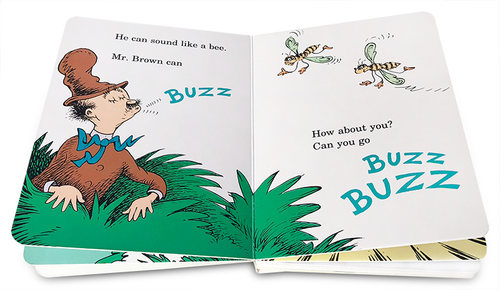 送音频英文原版低幼适龄版Mr. Brown Can Moo! Can You?布朗先生可以嚒嚒叫! 你行么Dr.Seuss's Book of Wonderful Noises - 图2