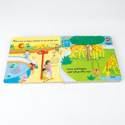 英文原版Busy book系列Busy Zoo繁忙忙碌的动物园宝宝启蒙认知手指机关推拉书绘本好习惯养成搭Fire Station机场Airport pets - 图1