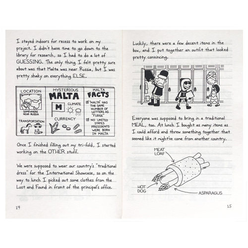 英文原版 Diary of a Wimpy Kid 13: The Meltdown小屁孩日记#13 7-12岁 儿童章节桥梁书 小鬼日记 幽默漫画故事书Jeff Kinney - 图1