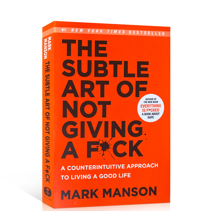 英文原版小说重塑幸福如何活成你想要的那样The Subtle Art of Not Giving a F*ck不在乎的精妙艺术文学马克曼森Mark Manson