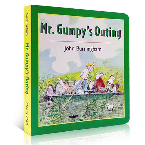 【送音频】英文原版 儿童绘本 Mr.Gumpy's Outing 和甘伯伯去游河 吴敏兰少儿绘本纸板 儿童学习英文版 图画故事书 - 图3