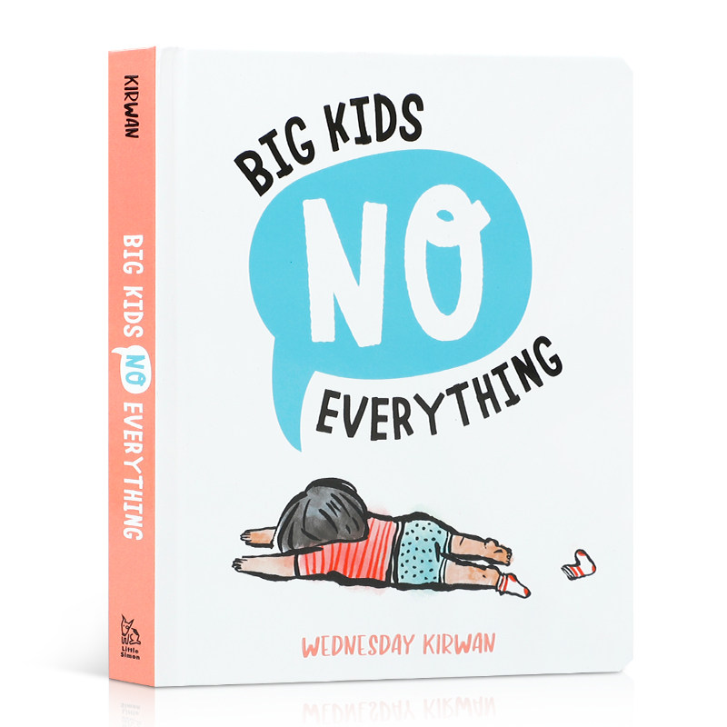 英文原版 Big Kids No Everything 大孩子不是万能的 让孩子学会说“不”这个词 2-6岁儿童宝宝启蒙益智情绪认知纸板书绘本
